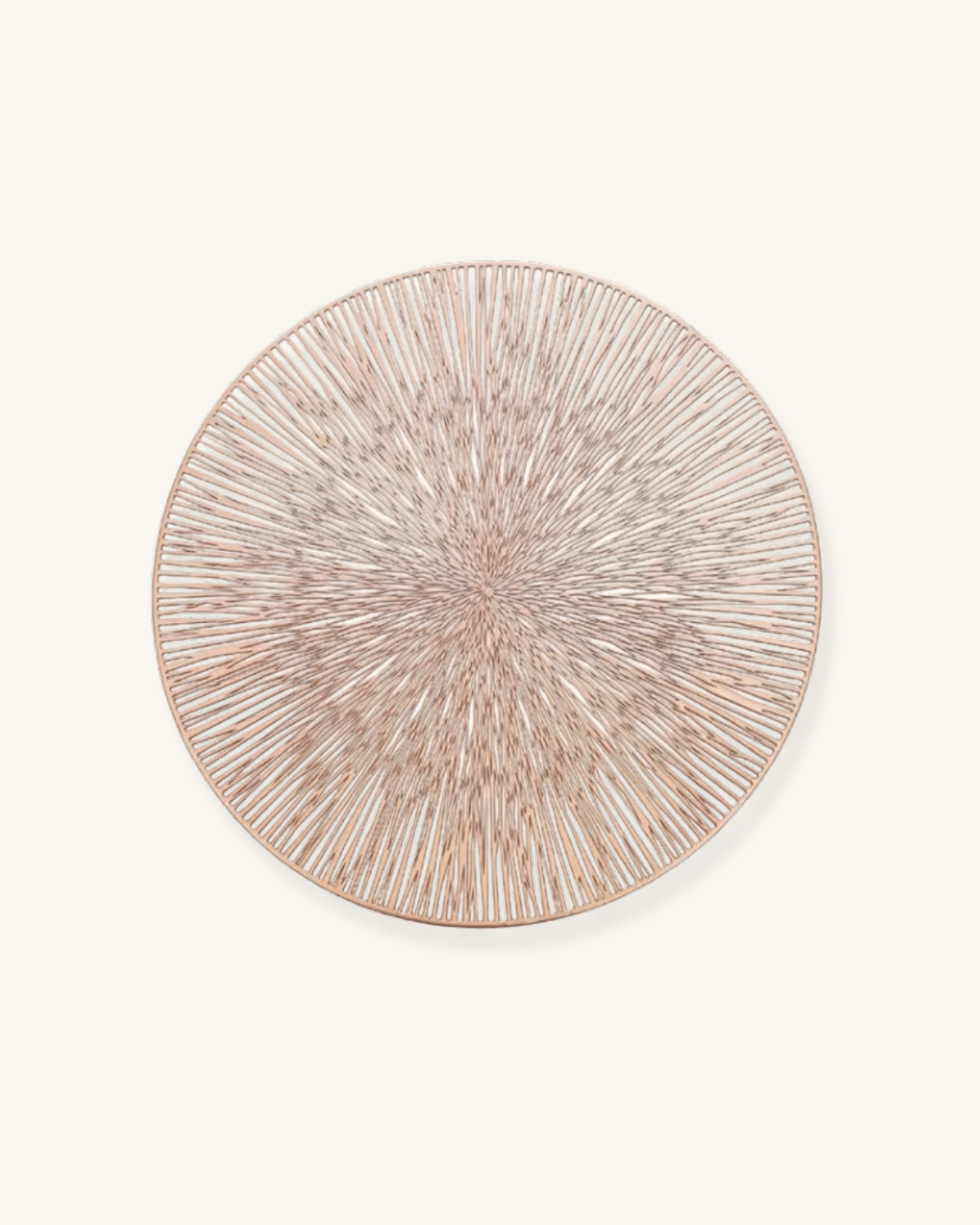 Set de table rond en pvc Doré rose - Matabledeco