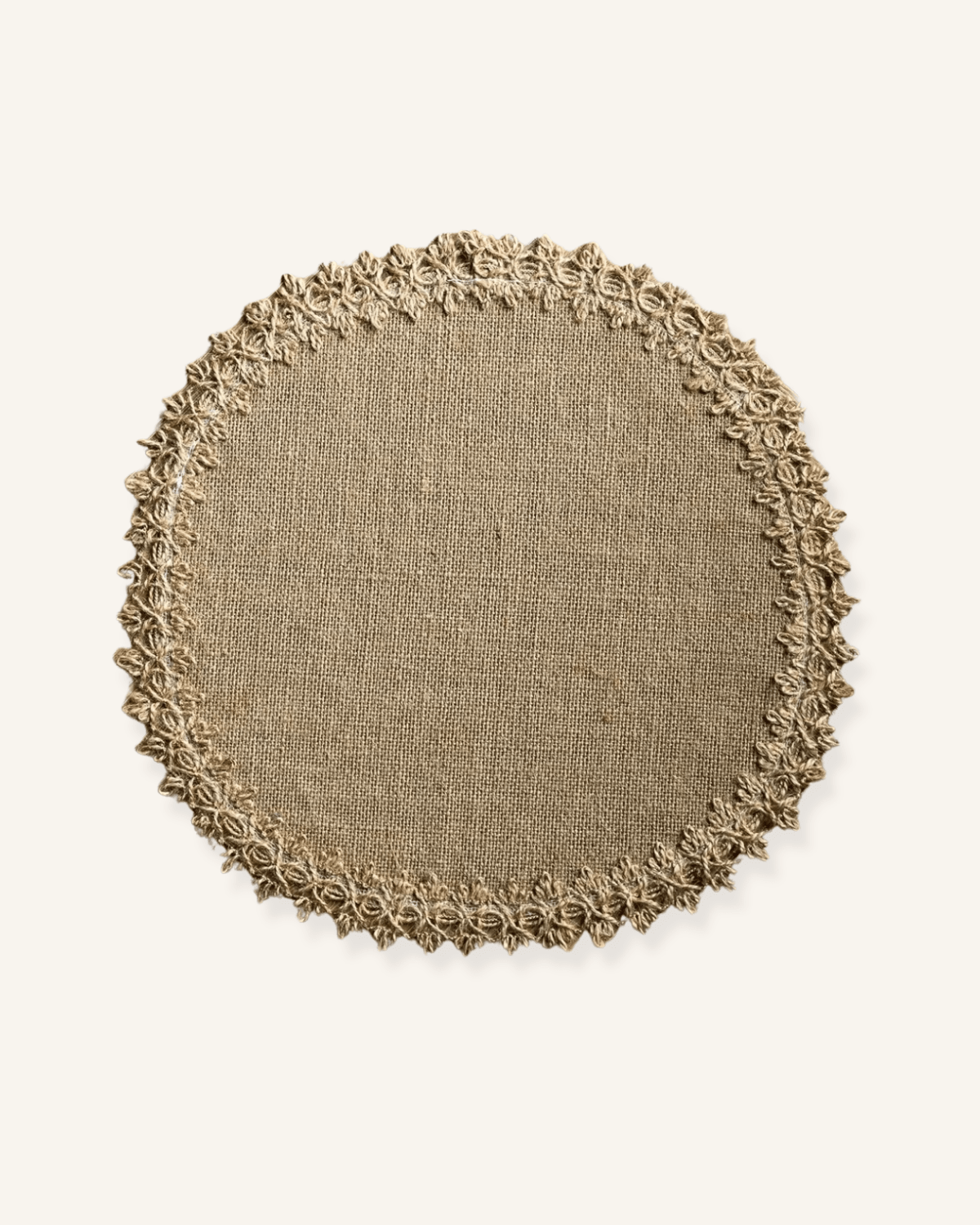 Set de table rond jute Jute - Matabledeco