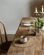 Set de table rond jute - Vignette | Matabledeco