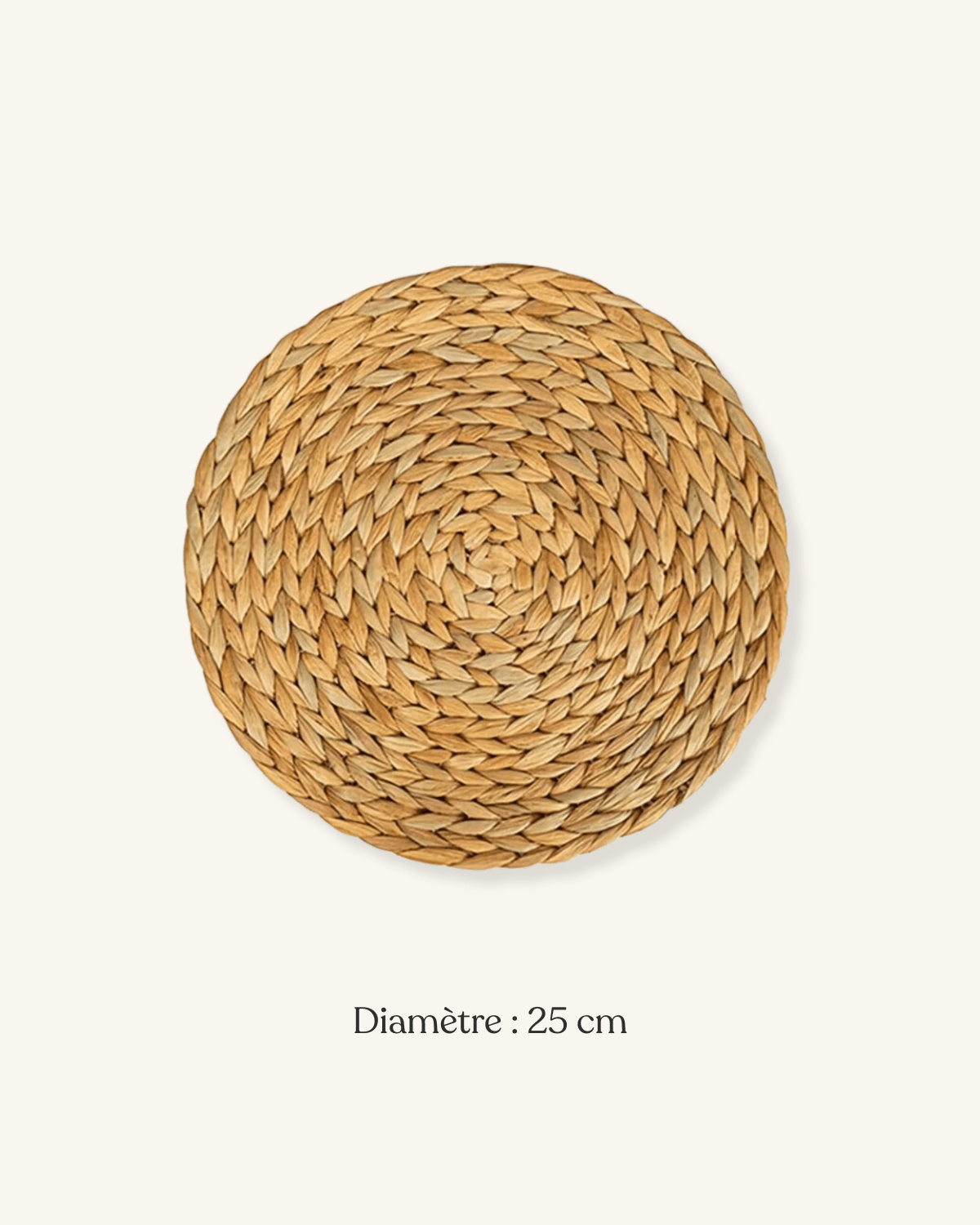 Set de table rond osier Osier - Matabledeco