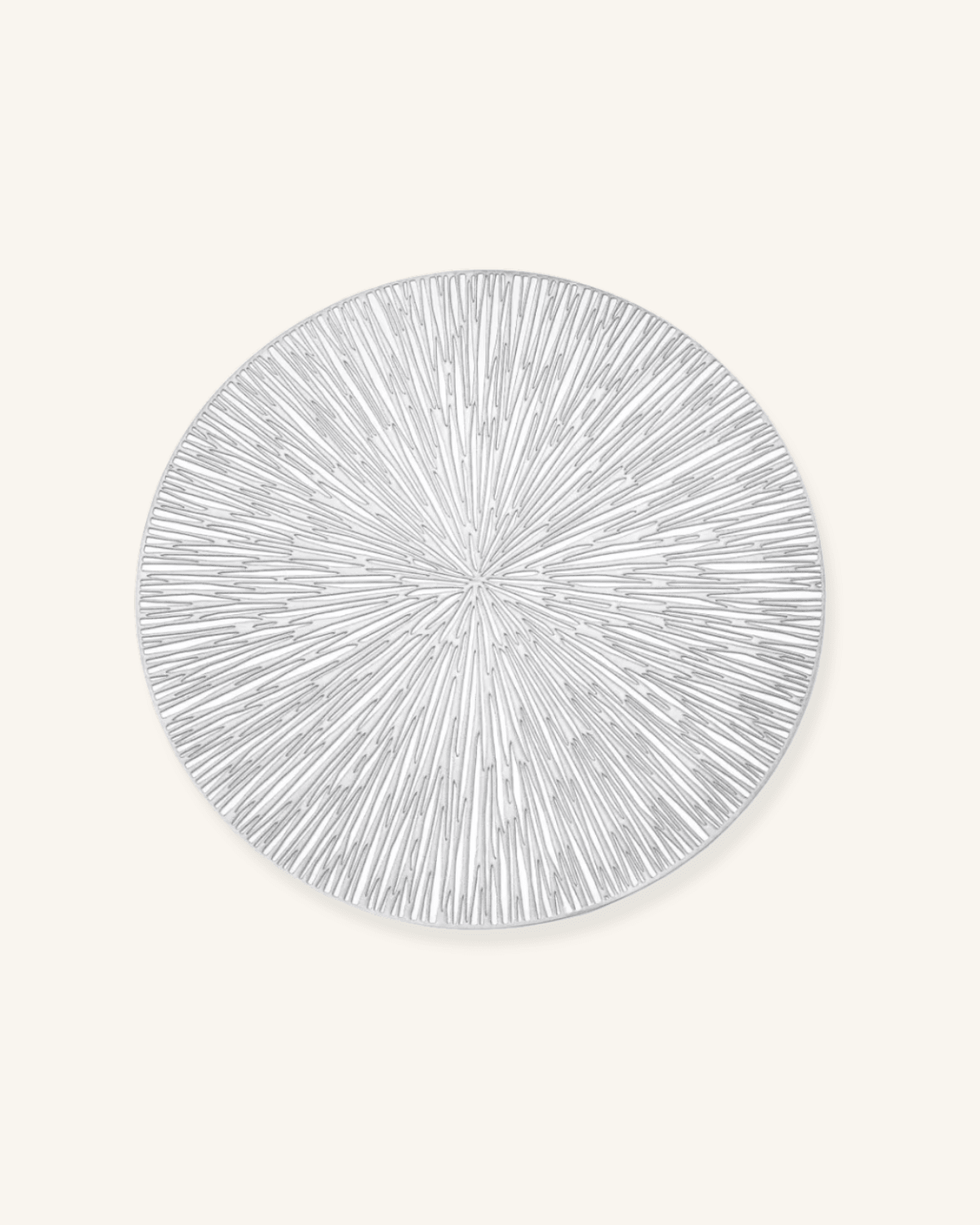Set de table rond pvc Argenté - Matabledeco