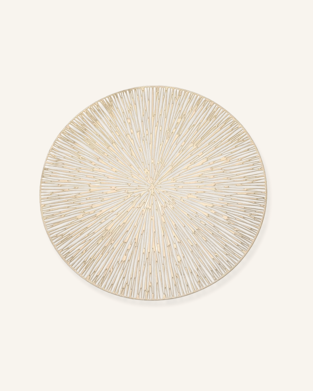 Set de table rond pvc Doré - Matabledeco
