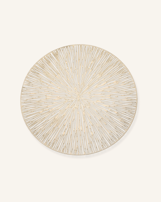 Set de table rond pvc Doré - Matabledeco