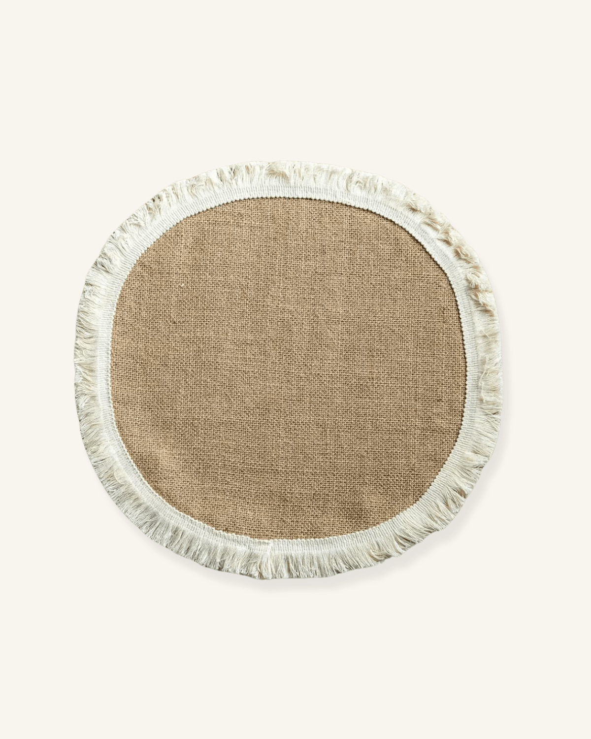 Set de table rond toile de jute Jute - Matabledeco