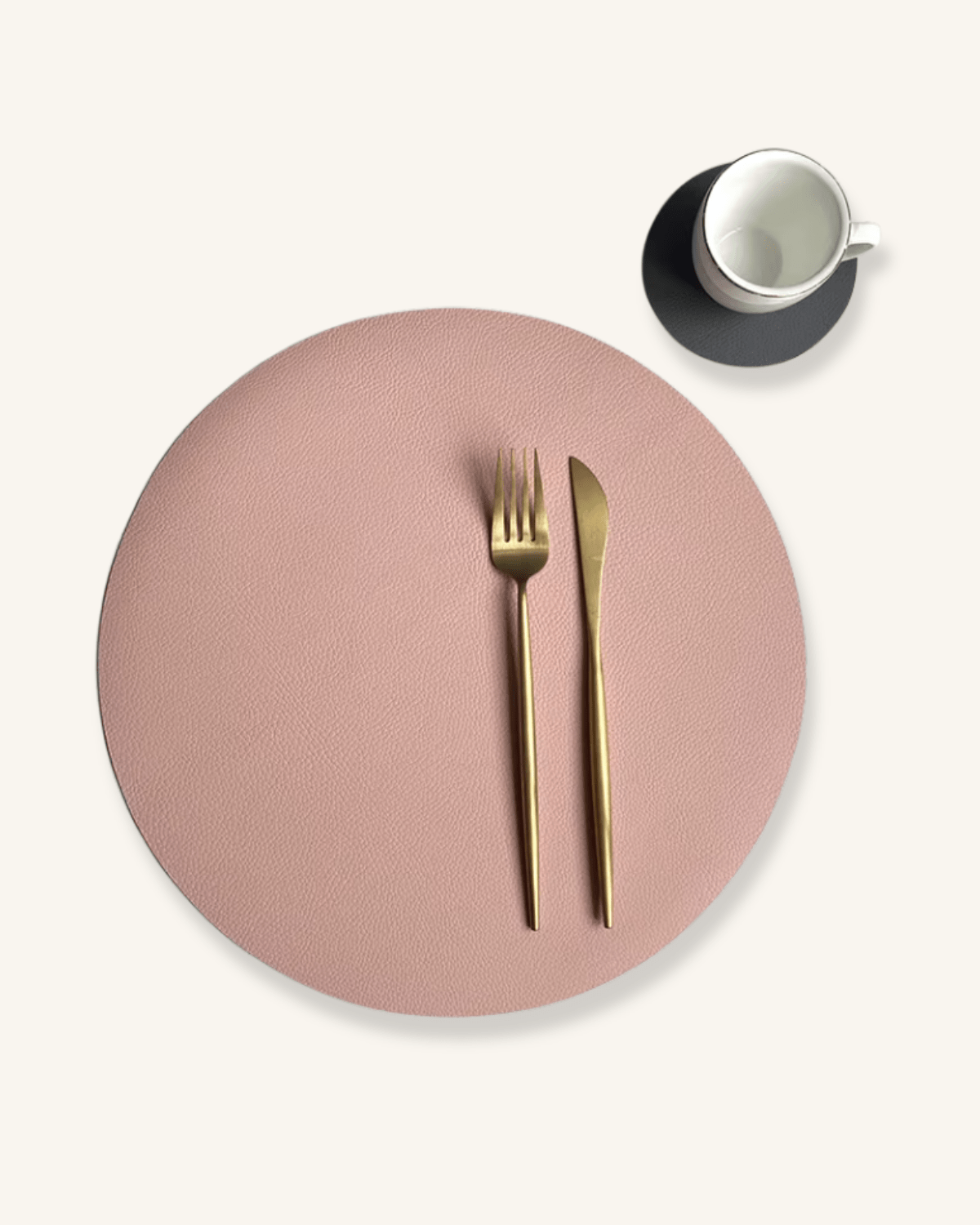 Set de table ronds Rose - Matabledeco