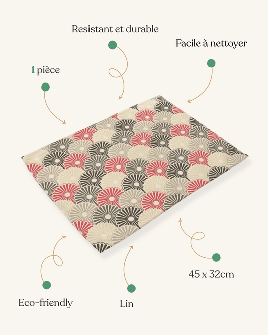 Set de table style japonais Motif - Matabledeco