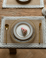 Set de table toile de jute et dentelle - Vignette | Matabledeco
