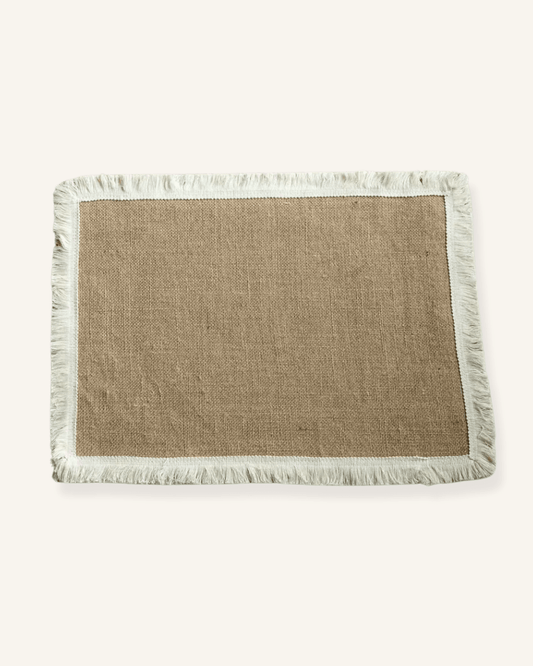 Set de table toile de jute Jute - Matabledeco