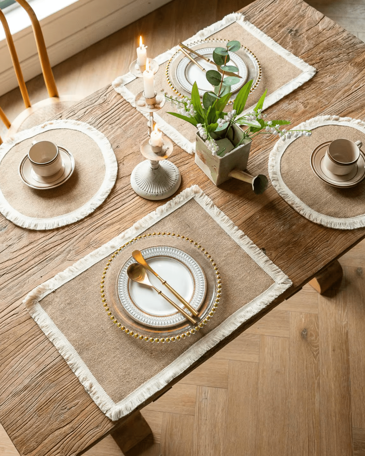 Set de table toile de jute Jute - Matabledeco