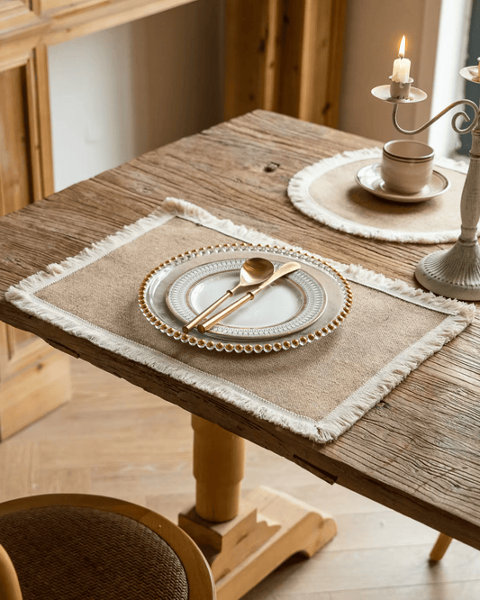 Set de table toile de jute Jute - Matabledeco