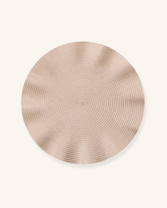 Set rond de table Beige - Matabledeco