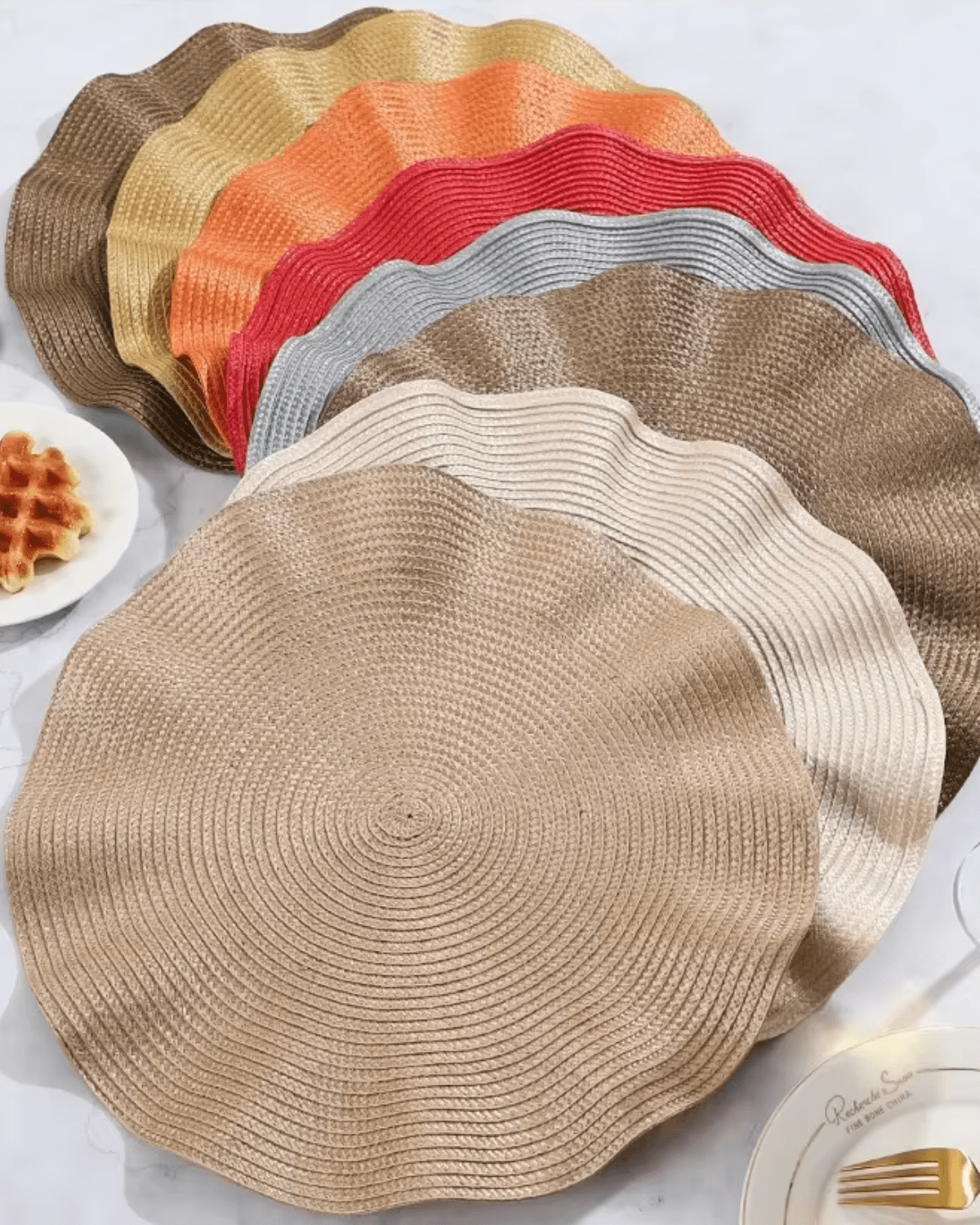 Set rond de table Beige - Matabledeco