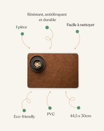 Sets de table aspect cuir - Vignette | Matabledeco