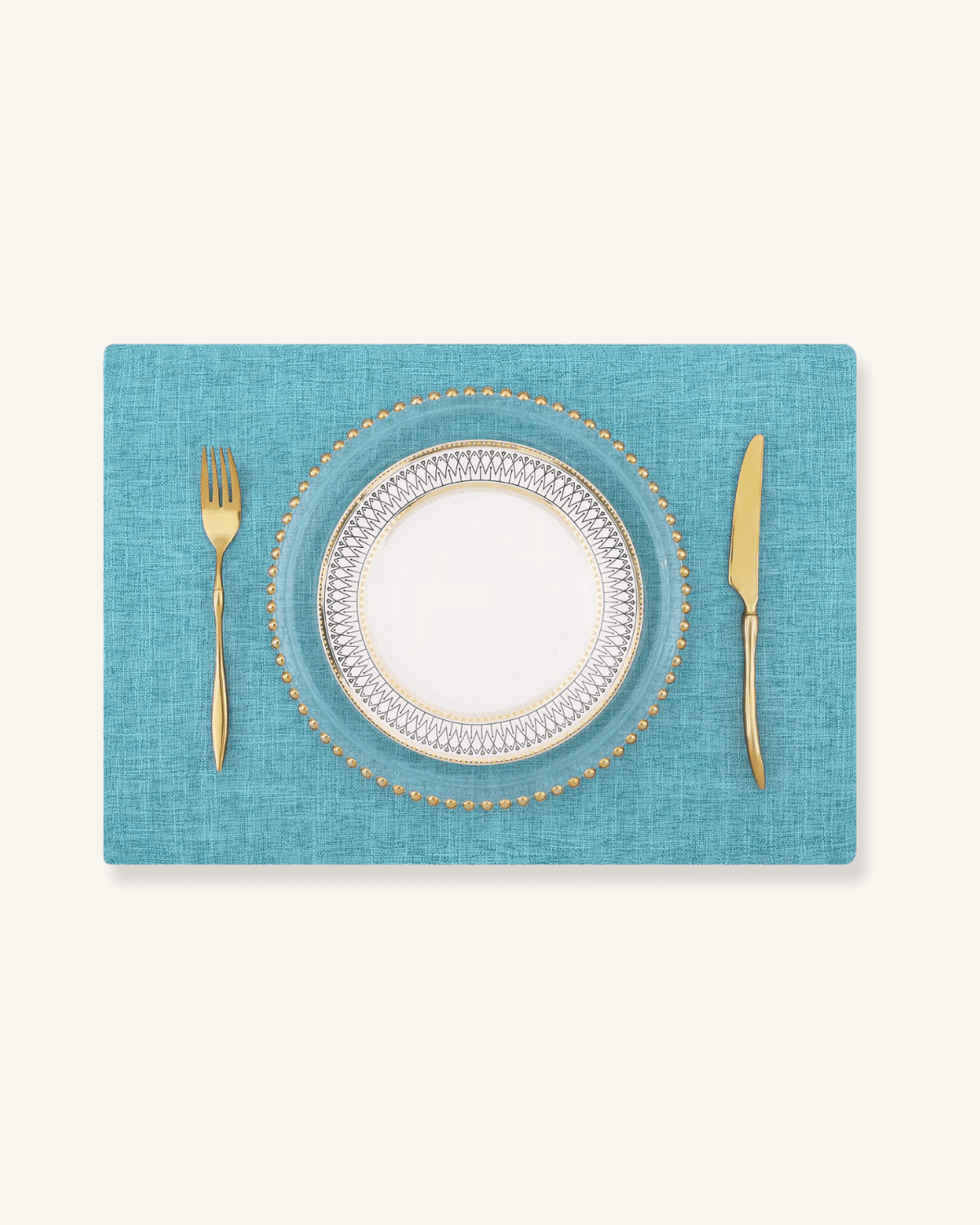 Sets de table chics Bleu ciel clair - Matabledeco
