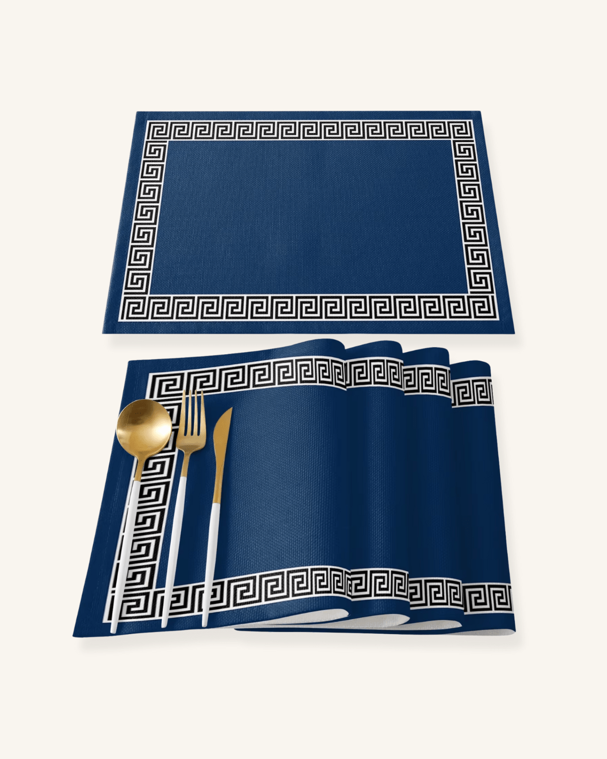 Sets de table design Jaune noir - Matabledeco