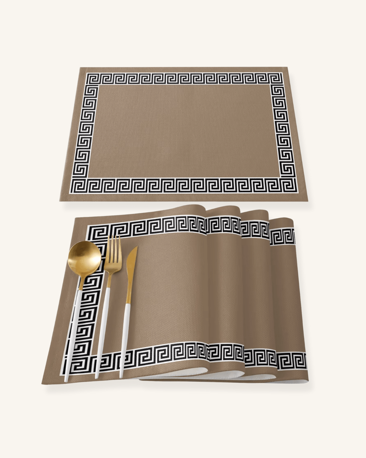 Sets de table design Jaune noir - Matabledeco