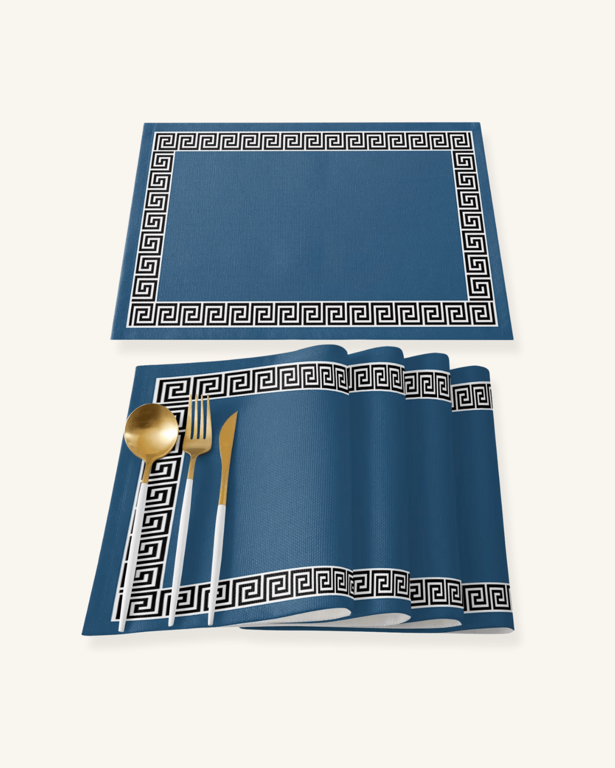Sets de table design Noir blanc - Matabledeco