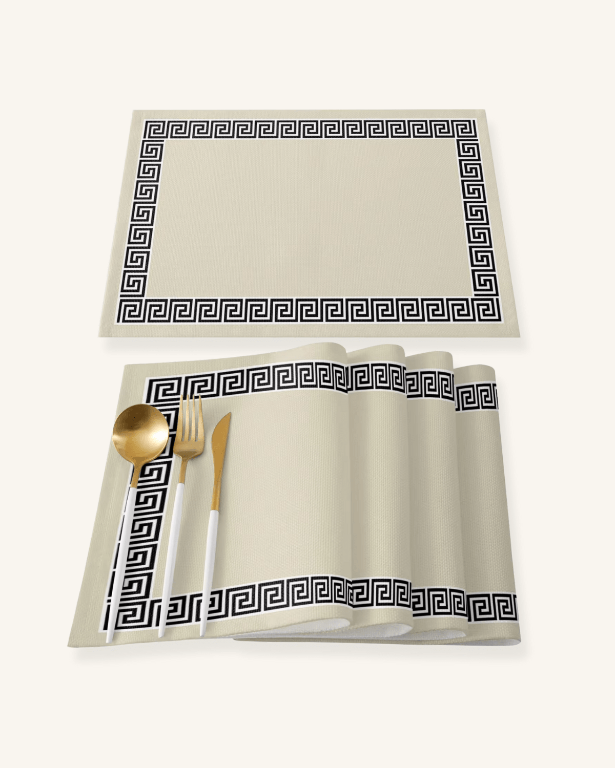 Sets de table design Noir blanc - Matabledeco
