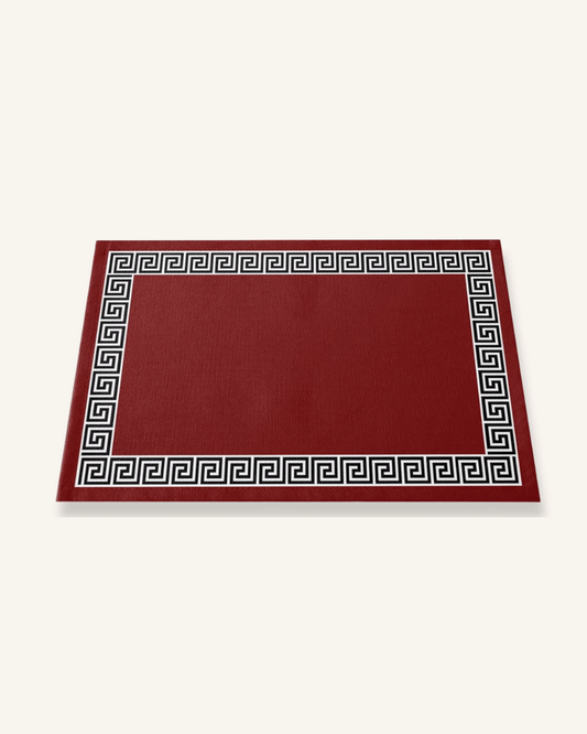 Sets de table design Rouge noir - Matabledeco