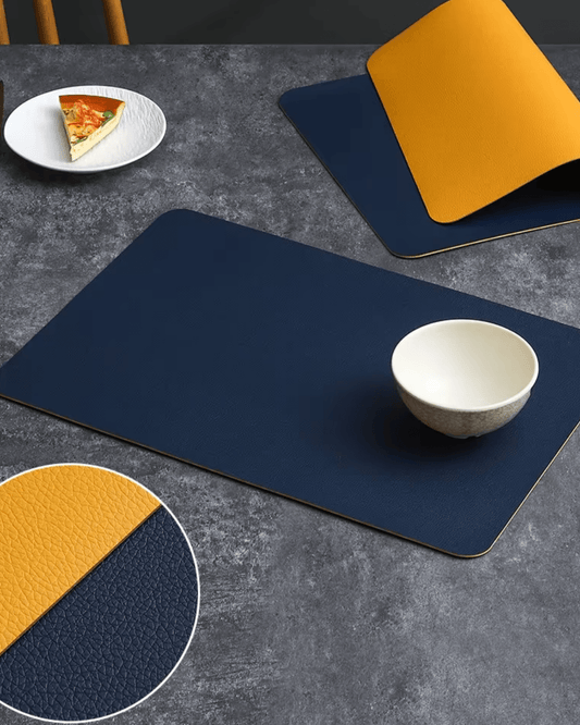 Sets de table lavables Bleu Jaune - Matabledeco
